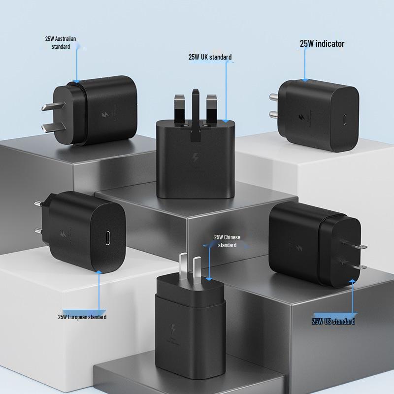 25W Fast Charger for Samsung S20-S23 and Apple Devices