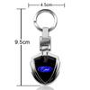 Car Sticker Car Logo Stying 3D Metal Key Rings Shield Shaped Keychain For Ford Fiesta C-Max Kuga Ranger Raptor KA Fusion ST Tran