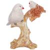 2 Păsări Așezate pe Ramură de Copac Figurine Piesă de Expoziție Decor pentru Casă Statuetă Chidiya pentru Articol Decor Casă Piesă de Expoziție Pereche de Vrăbii