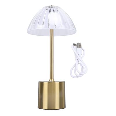 Portable Crystal LED Desk Lamp 3 Levels Brightness Touch Control Dimmable Bedside Lamp for Home