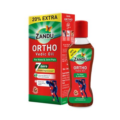 Ortho Vedic Oil 120 Ml Ayurvedic Massage Oil For Knee Joint And Muscle Comfort Herbal Body Oil For Daily Mobility Care