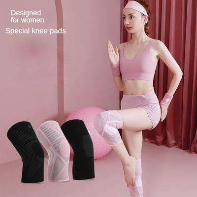 Ginocchiere sportive da corsa da donna danza basket manica protettiva menisco ginocchio attrezzatura protettiva professionale fitness ginocchiere in maglia
