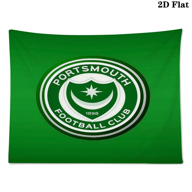 Portsmouth FC Printed Tapestry – Wall Hanging for Bedrooms, Dorms, and Home Decor