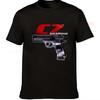Herren T-Shirt CZ 75 Shadow Gun mit CZUB Offiziellem Logo Design Schwarz mit Roter CZ Gravur Lässiges Kurzarm-T-Shirt