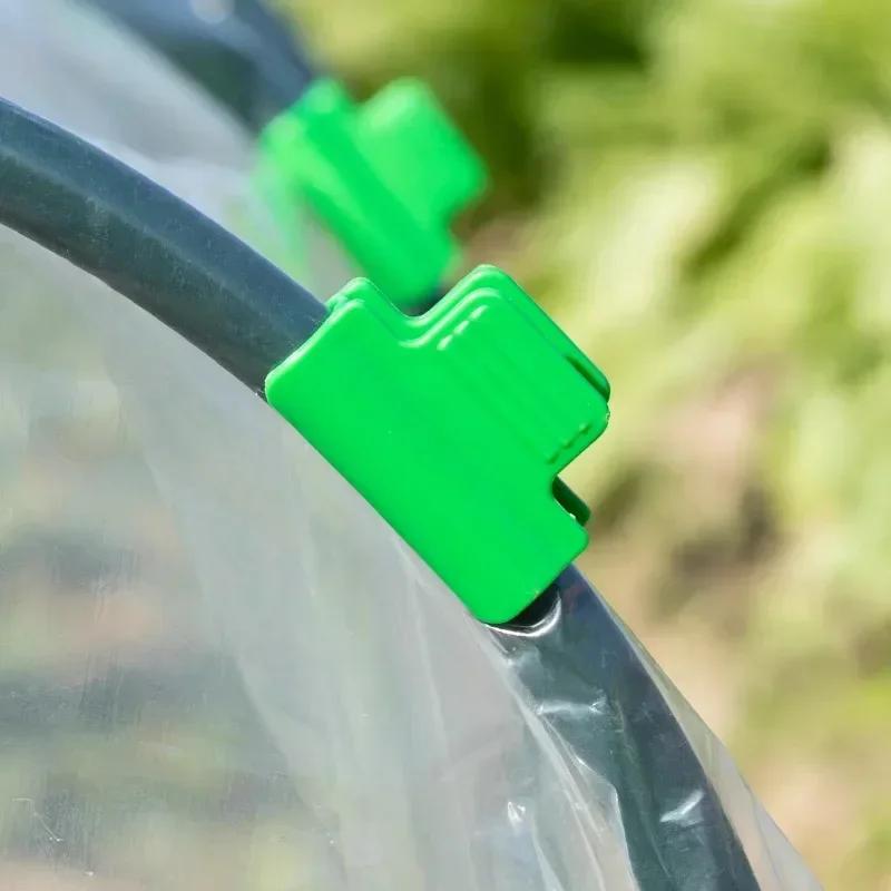 Pflanzen Wurzeln Stiele Stützrahmen Grüne Klammern Pflanze Garten Tunnelbogenklemmen Zur Befestigung Gewächshauszubehör Mit Isolierfolie