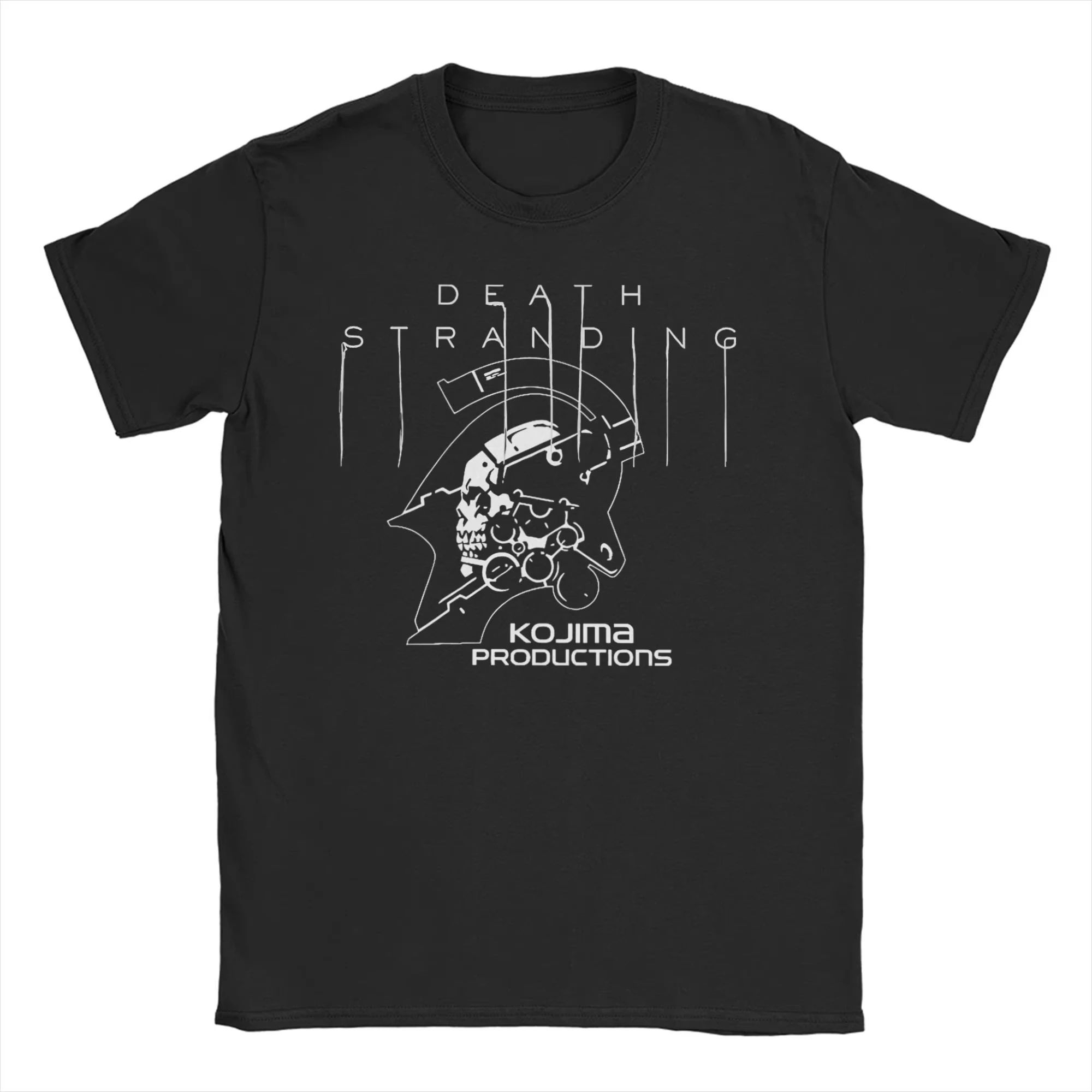 MGS Хидео Кодзима Death Stranding Футболка с коротким рукавом Повседневная футболка Metal Gear Kojima Productions Спортивная хлопковая футболка S