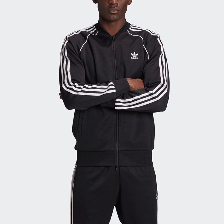 Adidas Primeblue SST Track Jacket Black/White Men Streetwear GF0198