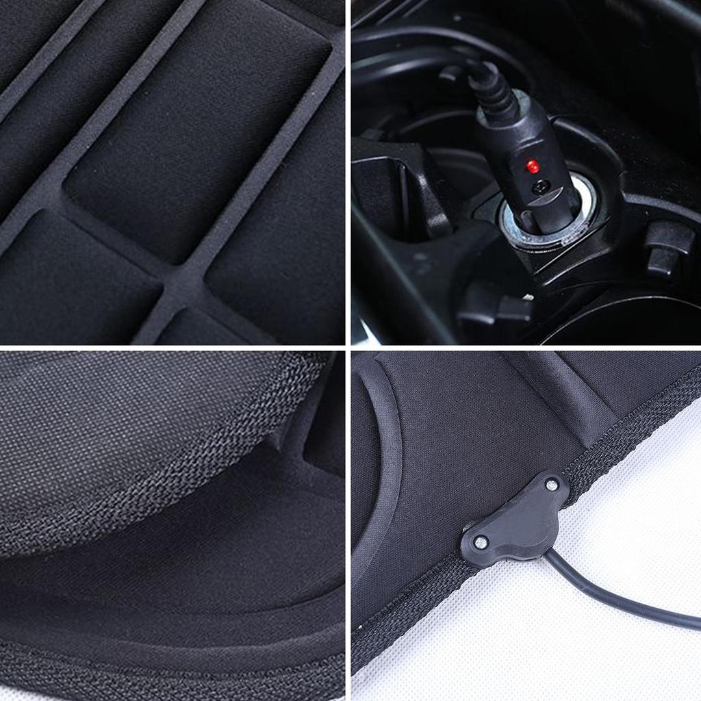 Car Heating Seat Cushion Rapid Heating 2 Modes Heating Chair Pad  Winter Warm Cushion Car Winter Seat Warm Driver Seat Cover