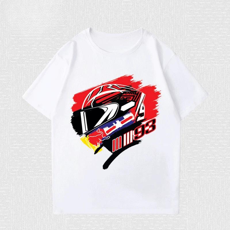 

2025 MOTOGP 93 Marquez Motorcycle Memorial Shirt Racing Suit Motorcycle Suit Cotton Short-sleeved T-shirt 3XL