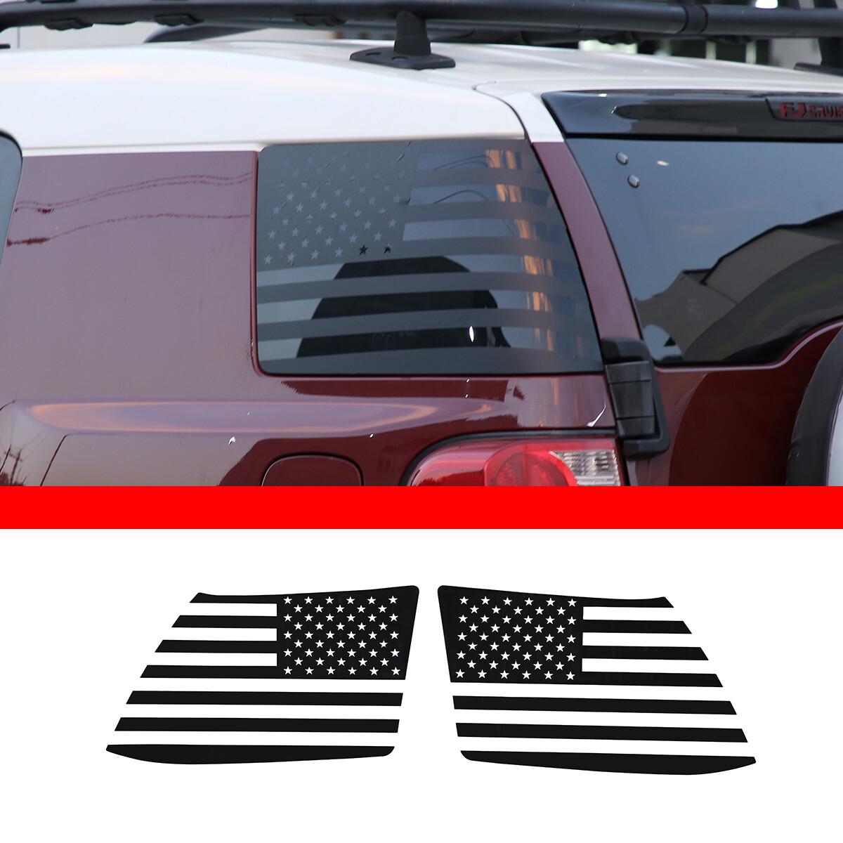 Flag Rear Left&Right Window Sticker Decal Trim for Toyota FJ Cruiser 07-17