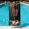 Alpha Kappa Alpha Print Beach Towel Design, Soft, Lightweight. for Home Bathroom, Spa, Pool, Yoga, Surfing, Camping, Gift for Family, Friend