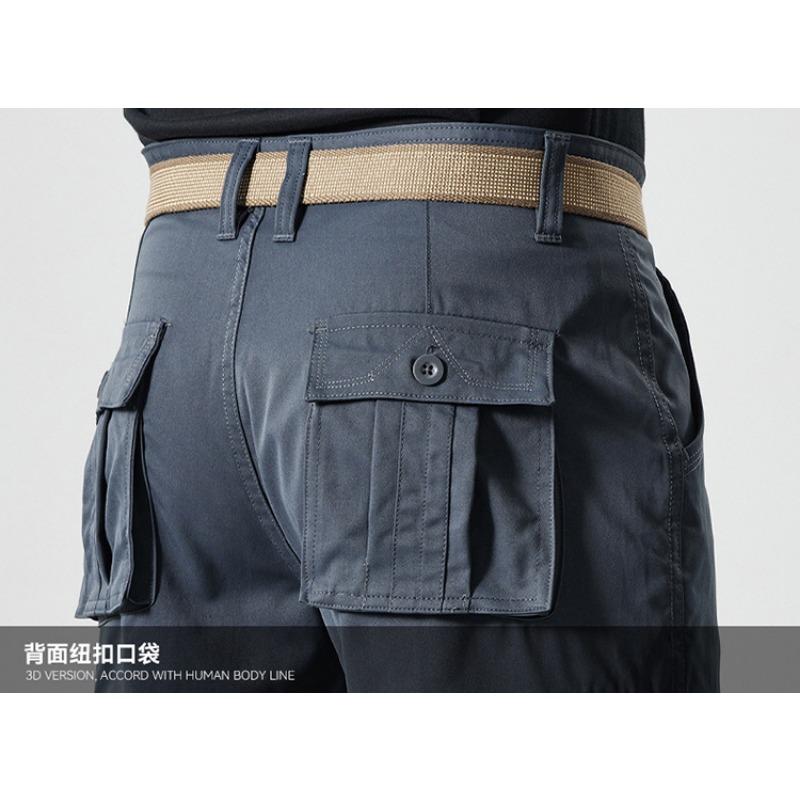 Men S Straight Leg Multi Pocket Casual Cargo Pants