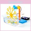 Homemade Hand Cranked Bubble Machine Model Component Set Children Puzzle Toy For Kids