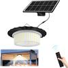 Solar Shed Light Indoor Outdoor, 244LED Pendant Light, Motion Sensor Solar Indoor Light With Remote Control for Home Yard Garage