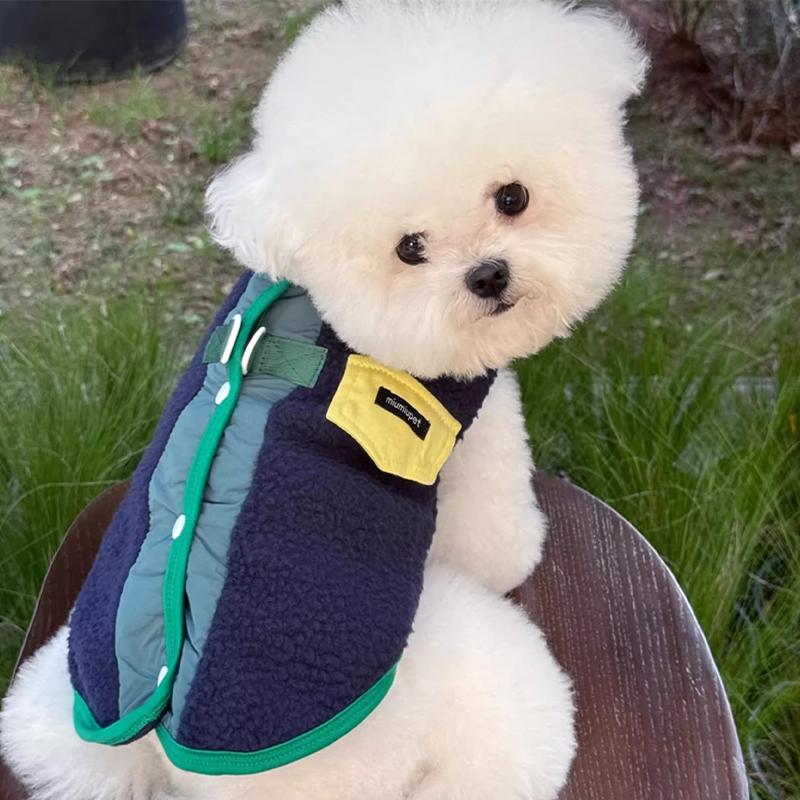 Autumn Winter Dog Clothes Small Dogs Coat Fashion Flower Cat Pet Costume Dog Warm Jacket Chihuahua Bichon Yorkie Plush Dog Vest