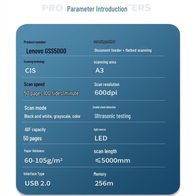 Lenovo GSS Series Business Document Scanner CN plug (adapter included)