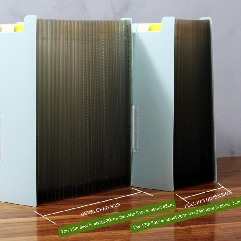 A 4 Multi-Layer Document Storage Bag Accordions File Folder Expanding File Organiser School Office Supplies