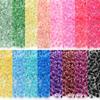 4mm Transparent Dyed Core Glass Seed Beads for DIY Bracelets, 450g Bag