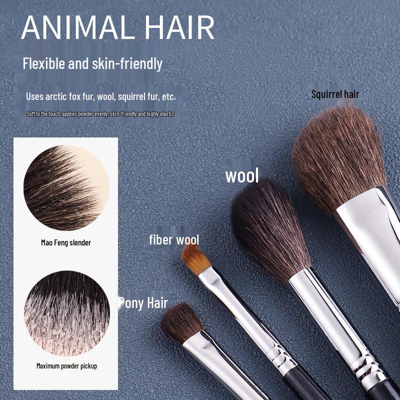 Cangzhou Deluxe Makeup Brush Set: High-End Brushes for Loose Powder, Blush, Eyeshadow, Concealer, and Foundation.
