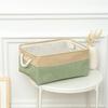 Foldable Fabric Storage Baskets, with Handles Linen Wardrobe Storage Rack Home Wardrobe Towel Toys Storage Basket