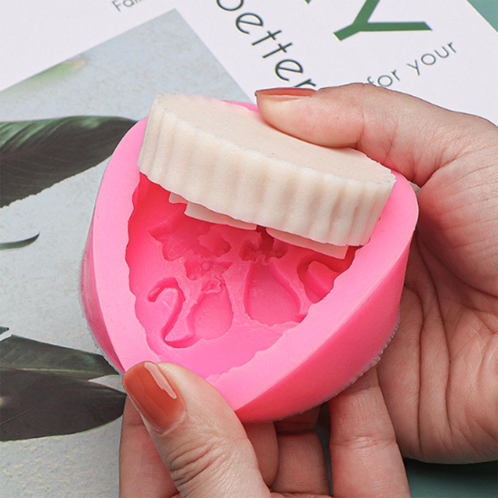 1pc- Silicone Mold, Creative Cat Non Stick Silicone Mold, Suitable for Ice and Soap