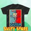QUISP Cereals Men's Black T-shirt Size Logo T-Shirt Funny Size S To 5XL