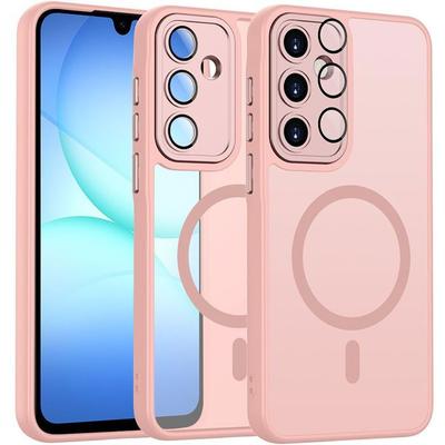Protective Case - BOOLING - for Samsung Galaxy A17 4G/5G - Rigid - Pink - Magnetic Ring