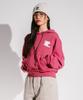 Lmc Wm Gothic Applique Cropped Hoodie Dark Pink