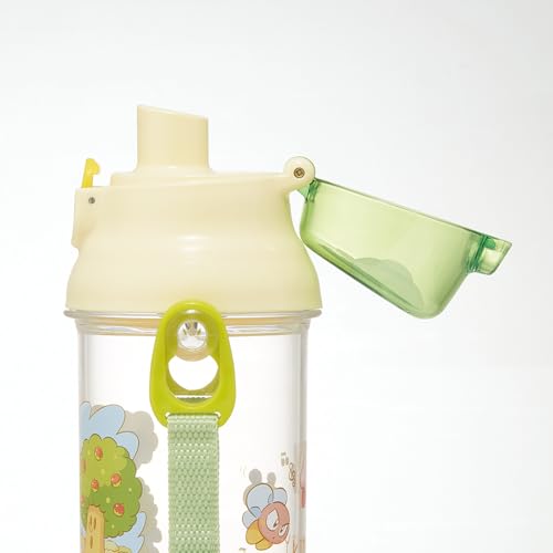 Skater Children's Plastic Water Bottle Clear 480ml One Push Type Kirby Picnic PSB5TR