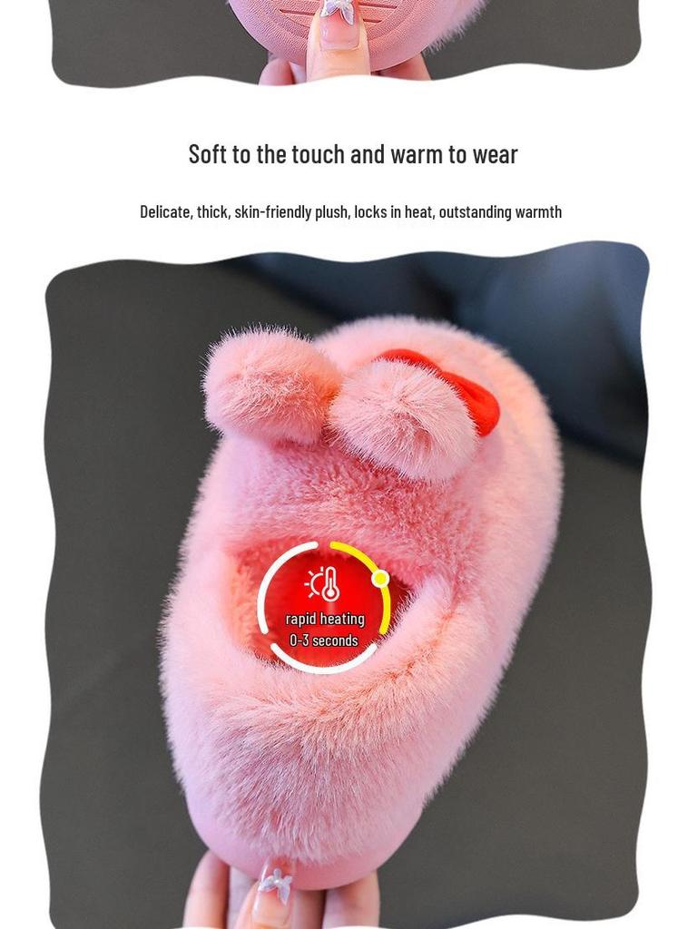 Pantofole Invernali in Cotone da Bambina Cartone Animato Principessa – Scarpe da Casa Calde Foderate in Pelliccia per Neonati e Bambini.
