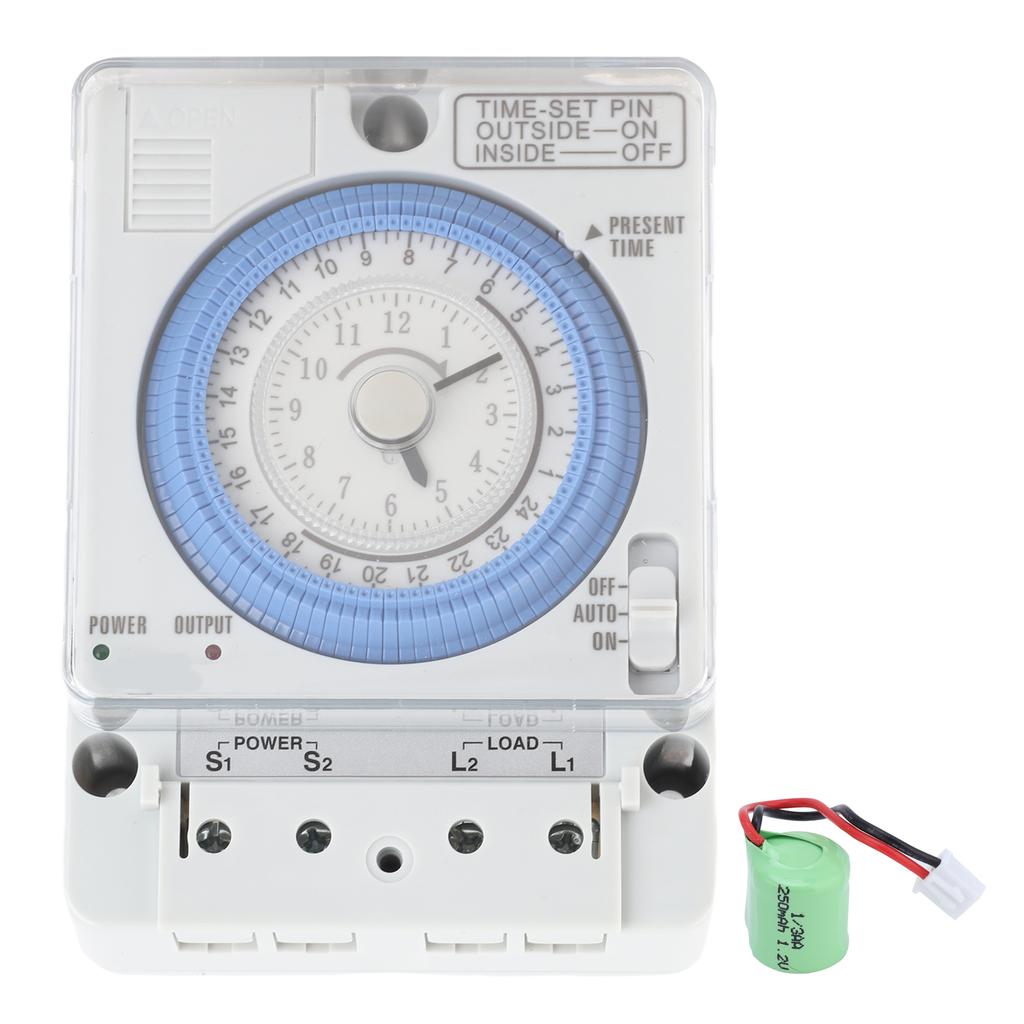 Mechanical Timer Automatic 24 Hours Low Power Consumption Time Switch for Water Heaters Breeding