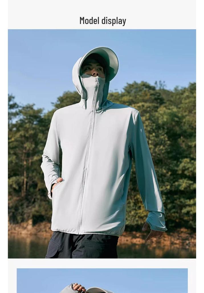 Herren Sommerjacke mit UV-Schutz aus Eis-Seide 2026: Leichter, atmungsaktiver Sonnenschutz für das Angeln im Freien