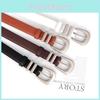 Stylish Womens Pu Belt With Adjustable Pin Closure For Business Attire And Jeans