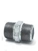 Conector de Nipple Hexagonal Galvanizado de Duas Pontas, Conexão para Tubo de Ferro Maleável, Opções de Diâmetro Igual e Variável