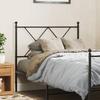 VidaXL Black Metal Headboard 90 Cm, Headboard for Single Bed, Black Headboard,, Metal Headboard 376530