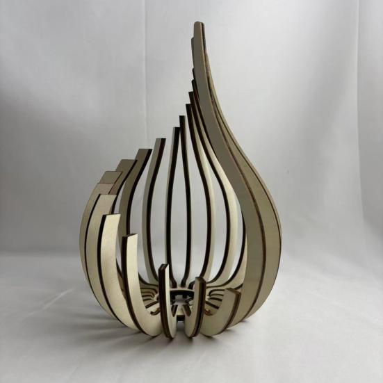 Holzkerzenhalter Moderner Minimalistischer Stil Kerzenständer Teelichthalter Handgefertigter Kerzenständer für Esstisch Kamin Regal Zuhause