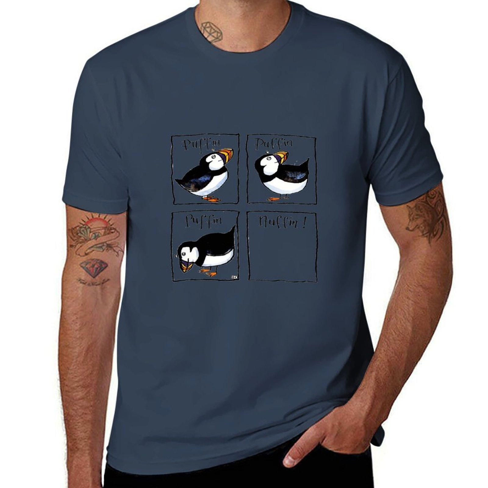 Puffin Puffin Puffin Nuffin TShirt Gym Exercise Short Sleeve TShirt S