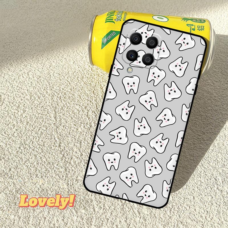Dentist Tooth Pattern Case For Samsung Galaxy M31 M56 M13 M33 M53 M15 M35 M55 M06 M16 M36 M12 M32 M52 M14 M34 M54