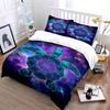 Turquoise turtle, cosmic background. Bedding sets Duvet cover sets Duvet covers Pillowcases(1 * Duvet Cover 2 * Pillowcases without duvet insert)