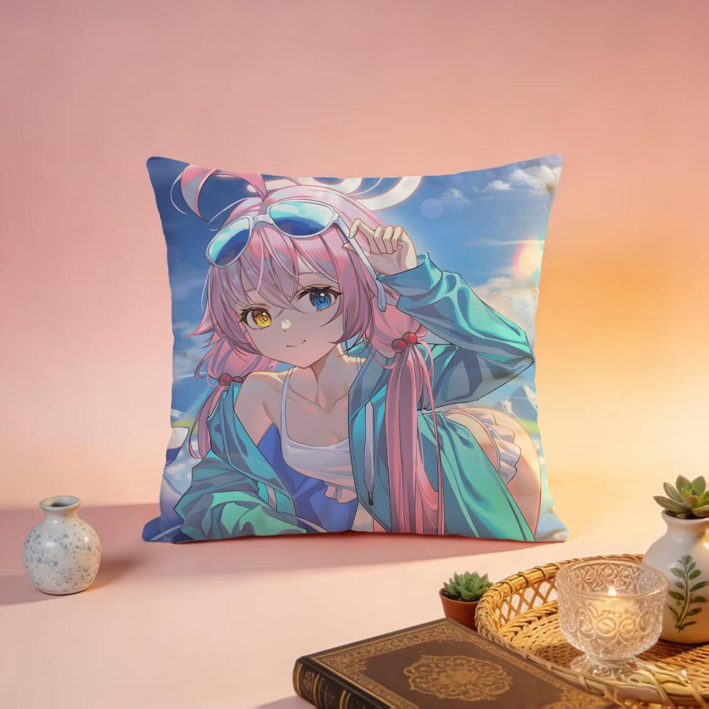 

Trending BBlue Archiveing Cushion Cover Premium SkinFriendly Pillow Case MultiPurpose for Home Office Travel 30X30cm