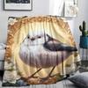 1Pc SacredBird Print Flannel Blanket, High quality Comfortable for All Seasons, Home Decor, Warmth and Comfort, Perfect for Christmas Gifts
