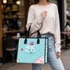 Cute Cartoon Ice Cream Portable Tote Bag Fashion Large Capacity Casual Handbag for Daily Use Shopping Travel