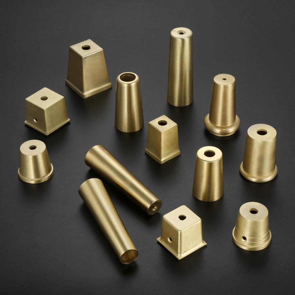 1 Pezzo Tubo Gamba Divano Tazza Metallica Punta Gamba Mobile Tappo Dorato Ottone Rame Copertura Gamba Mobile Protezione Piedi Sedia Accessori Mobili
