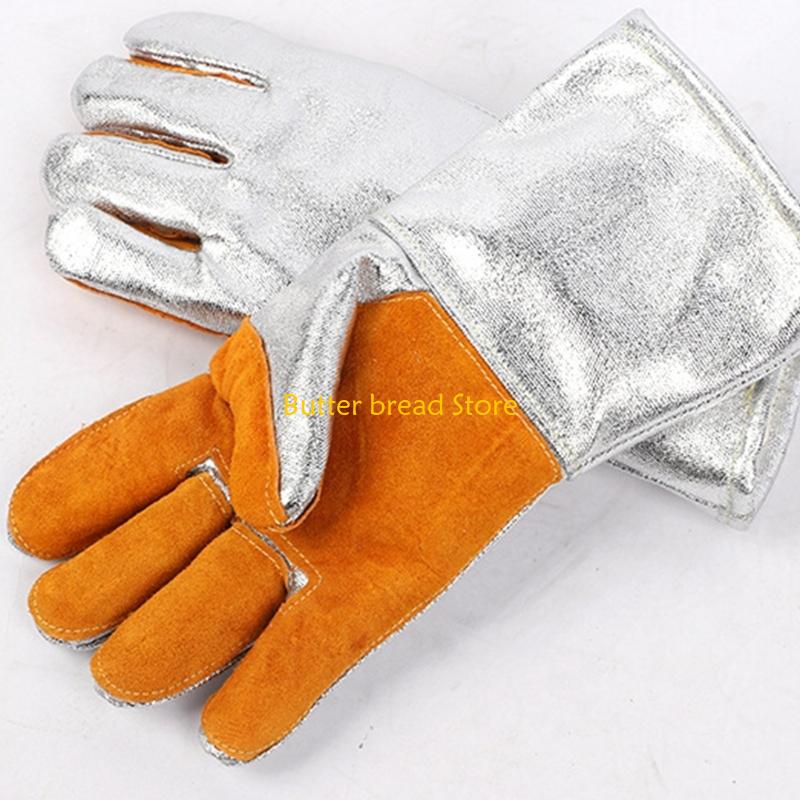 

W89C Thickend Thermal Insulating Gloves Heat Resistant Glove Leather Work Gloves CN