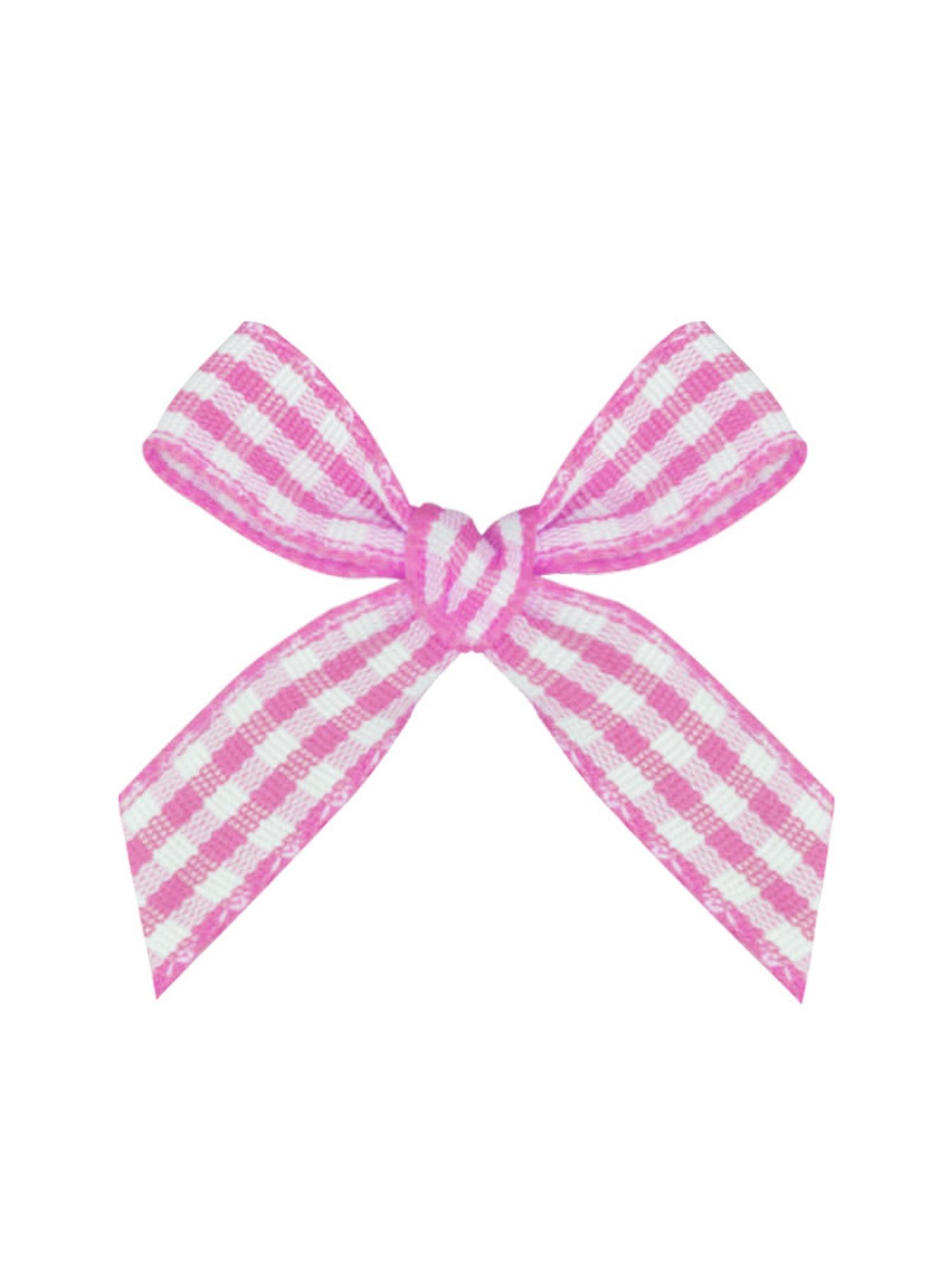 

Дівчача шпилька для волосся з картатим бантом - Милий, Солодкий Тканинний Затискач для Волосся