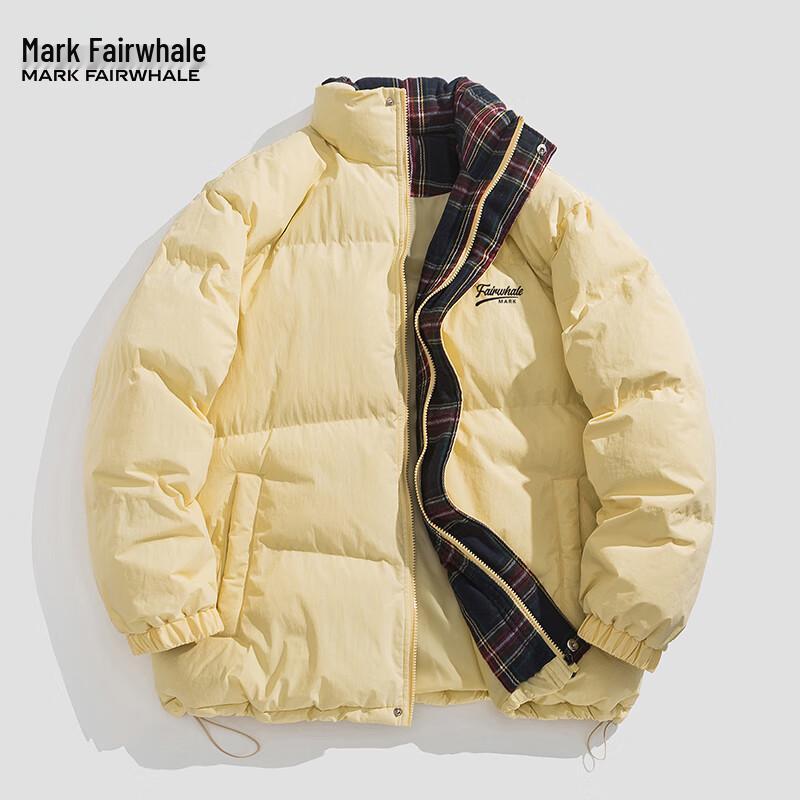 Mark Fairwhale Men's Korean American Style Color-Block Hooded Padded Jacket