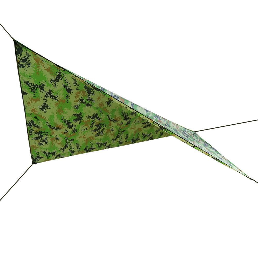 Camouflage Multifunctional Waterproof Sunshade Tent: Lightweight, Moisture-proof Awning & Beach Canopy Ground Sheet.
