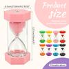5/6/8Pcs Colourful Hourglass Timer Multi-purpose Hourglass Timers Set Decorative Sand Timer Cooking Timers for Game Study Sports