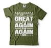 Trump 2024 Patriotic MAGA Again Again T-shirt Republican Party Elections Men Tee