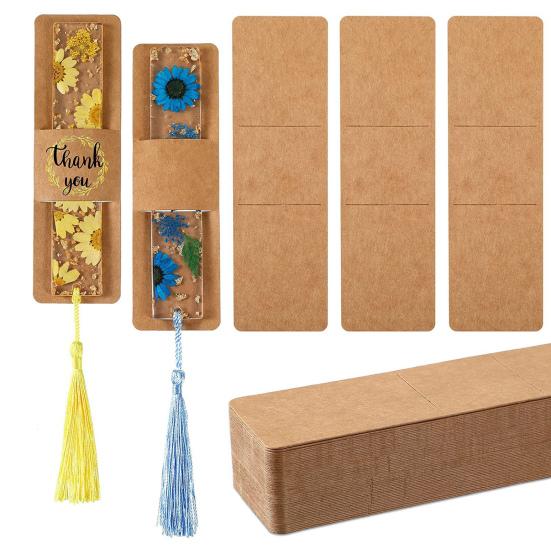 50 Stück DIY-Lesezeichen-Anzeigekarten. Personalisieren Sie Ihre Lesezeichen. Umweltfreundliche Lesezeichenkarten mittlerer Größe